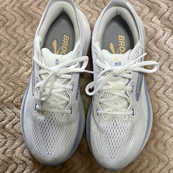 Brooks White and Blue Athletic Shoes - Picture 2 of 5
